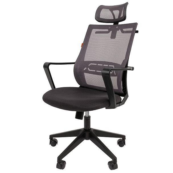 Кресло CHAIRMAN 545, ткань/сетка, серый - Вид 2