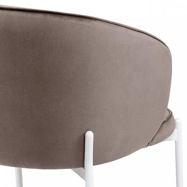 Стул кухонный Миэль мокко велюр/белый - Вид 9