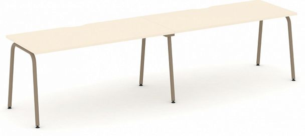 Рабочая станция на 2 места "ESTETICA" ES.RS-2.4-VK Сатин - Вид 1