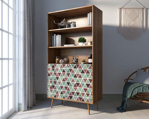 Стеллаж с дверками Berber принт 26 арт BB26/Print_26 - Вид 3