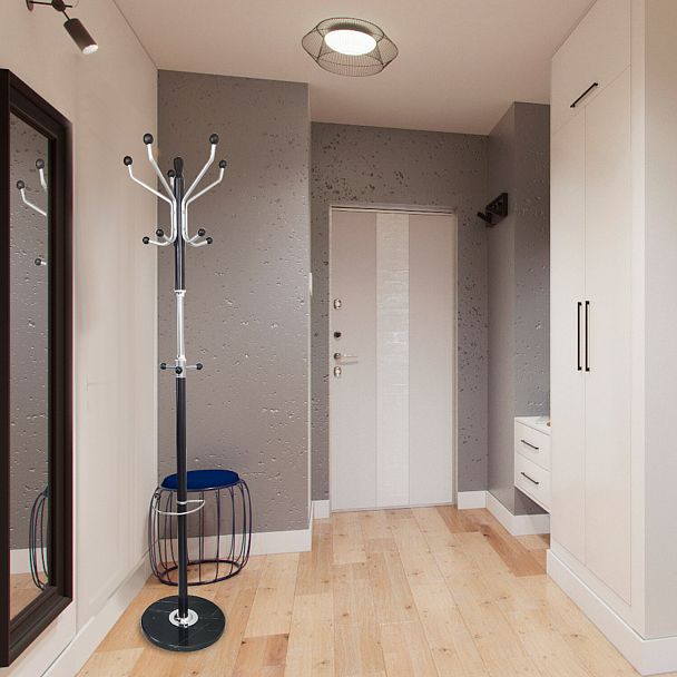 Вешалка-стойка BRABIX "CR-870" на мраморном диске, металл, 5+3 крючка, цвет коричневый, 606436 - Вид 8