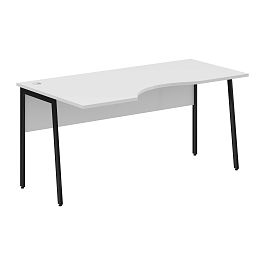 Стол прямой СА-1P(L) Белый/Черный 1600х900х755 IMAGO PLUS - Фото предпросмотра