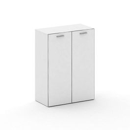 Fresco Шкаф широкий средний FR.ST-204 white Белый Бриллиант UM/Лакобель Белый/Хром 896*460*1202 - Фото предпросмотра