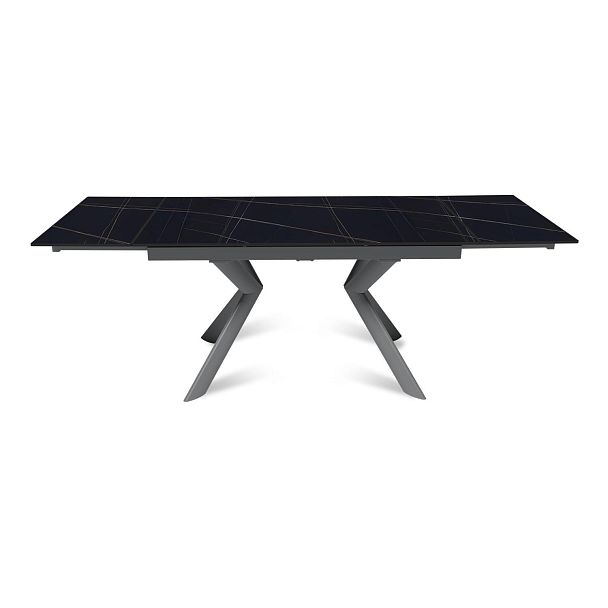 Стол раскладной Bridge (140+40+40), керамика матовая Black Gold - Вид 5