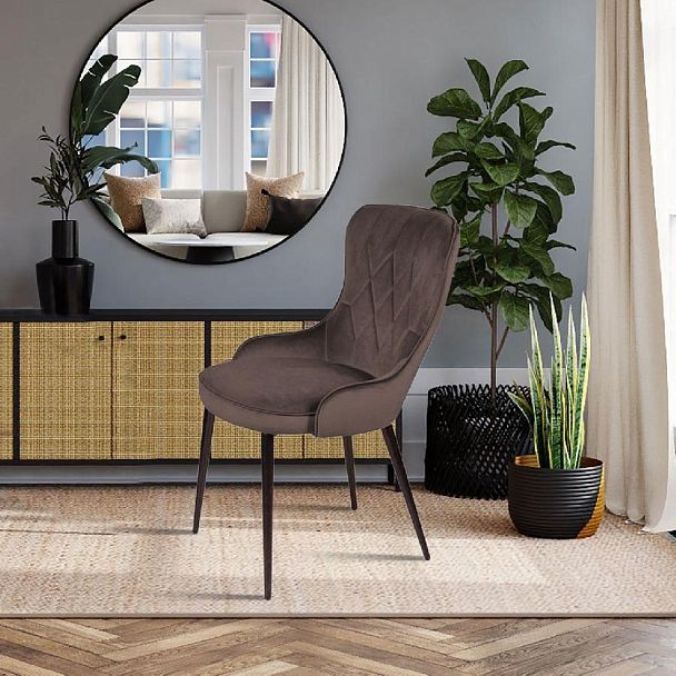 Стул Leonardo, бархат антрацит 14 - Вид 4