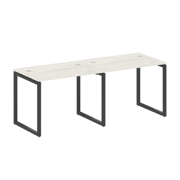 Metal System Quattro Р. ст. на 2 раб. места на О-образном м/к 40БО.СМ-2.1 Дуб наварра/Антрацит металл 2000*720*750 - Вид 1