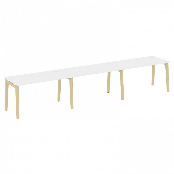 Рабочая станция "Onix wood" OW.RS-3.3.7 белый/дуб светлый - Вид 1