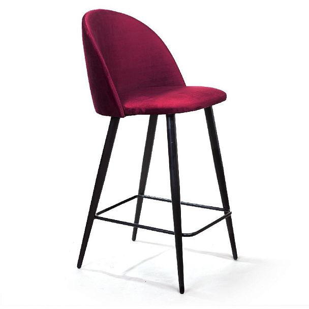 Стул полубарный Thomas, бархат красный 16 - Вид 3