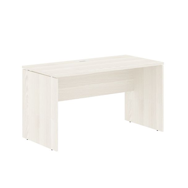 Стол прямой EDST 1367 Ясень Траун/Белый 1360х670х750 EDIS - Вид 1