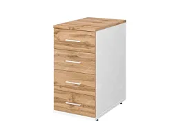 TANDEM RTD038-40-V Тумба 4 ящика универсальная 400х600х750 Вотан/Белый - Фото предпросмотра