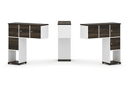 Concept Надставка низкая CN.DNN-002 Дуб Мали/Белый Бриллиант/Металл Черный 1099*365*1130 - Фото предпросмотра