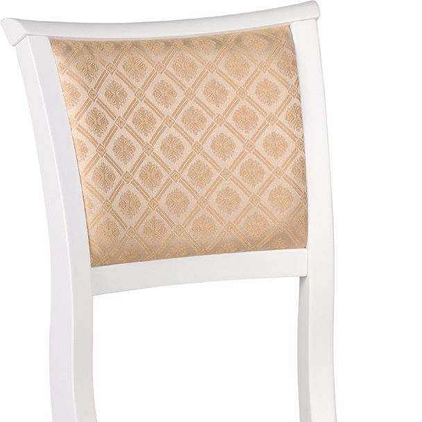 Комплект деревянных стульев с мягким сиденьем Камир Белый/Бежевый жаккард, 2 шт. - Вид 8