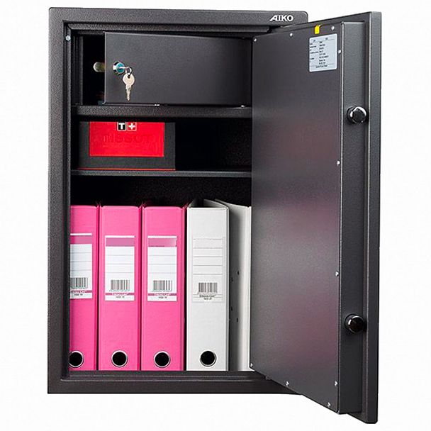 Сейф AIKO "TSN-65ТEL", 650х435x381 мм, 28 кг, электронный замок, полка, трейзер, S10399540914 - Вид 4