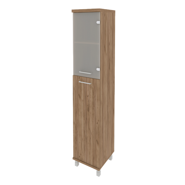 First Шкаф высокий узкий правы KSU-1.7 (R) Дуб табак 401*432*2060 - Вид 1