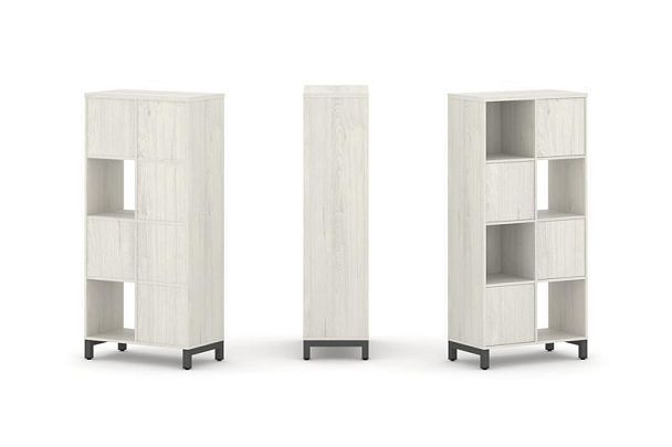 Стайл Проджект Набор стеллажа 1 сторон., 4 яр. SN.NS-421 Дуб Наварра/Металл Антрацит 754*400*1615 - Вид 1