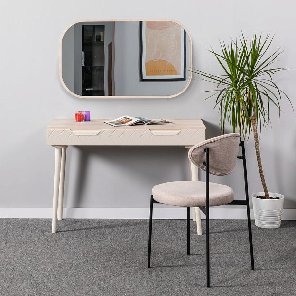 Зеркало для комода Сканди Жемчужно-белый - Вид 3