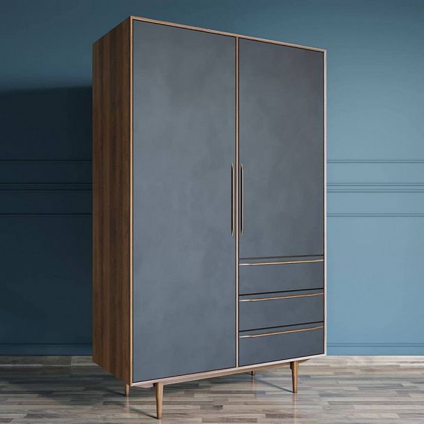 Шкаф 2х дверный "Bruni Black" BR-27 - Вид 3