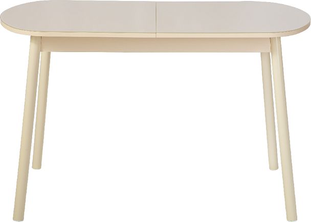 Стол раскладной стеклянный Вин 120 Кремовый/Кремовый - Вид 2