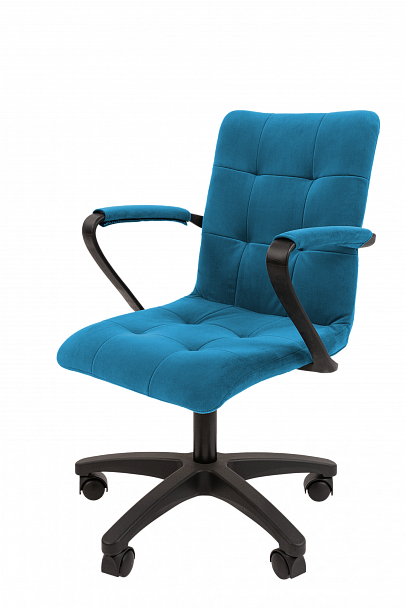Кресло CHAIRMAN 030, крестовина пластик, ткань велюр, бирюзовый - Вид 2