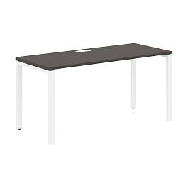 Стол прямой EUST 1567 Мокко/Белый 1560х670х750 EDIS - Фото предпросмотра