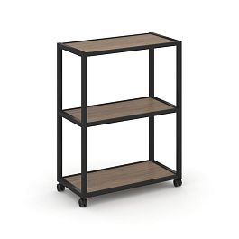 Shelf Mobile Стеллаж 3 уровня 1 секция VR.LT-STK-301.10 Дуб Аризона/Металл Черный 1000*400*1046 - Фото предпросмотра