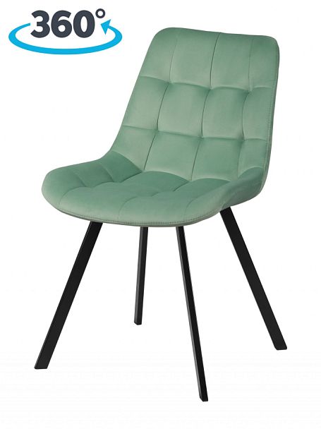 Комплект стульев поворотных Эйден М, Confetti aquamarine/черный, 3 шт. - Вид 1