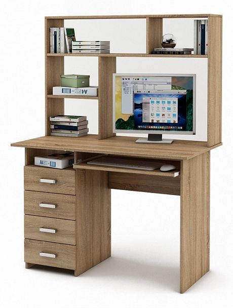 Стол компьютерный Лайт-4К СН - Вид 1