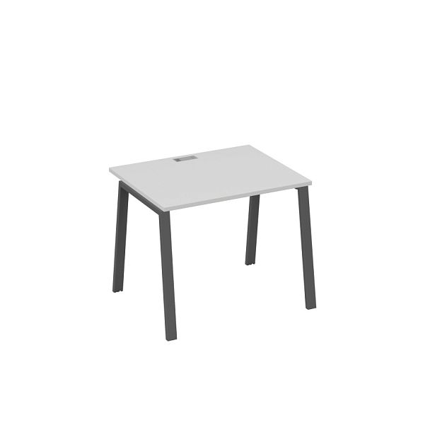 Стол письменный на металлокаркасе TRE A4 А4 Б3 022 БП серый / металлокаркас антрацит - Вид 1