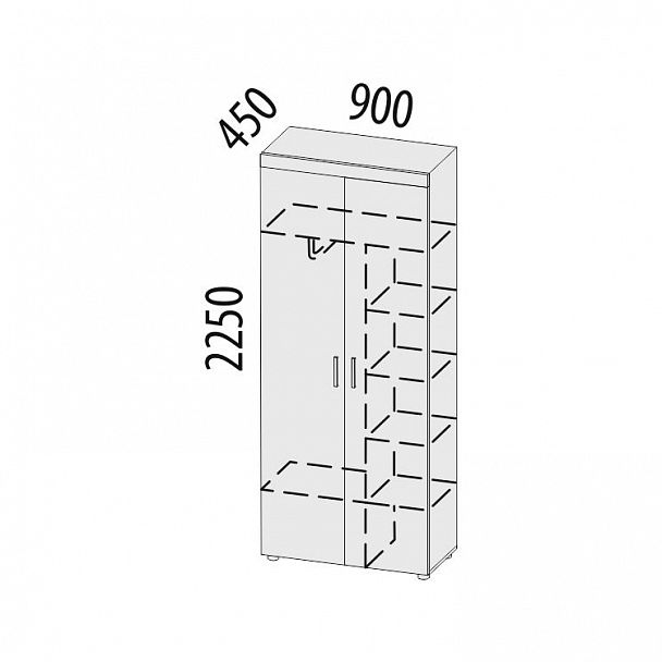 Шкаф для одежды "Тиффани" 47.02 - Вид 2