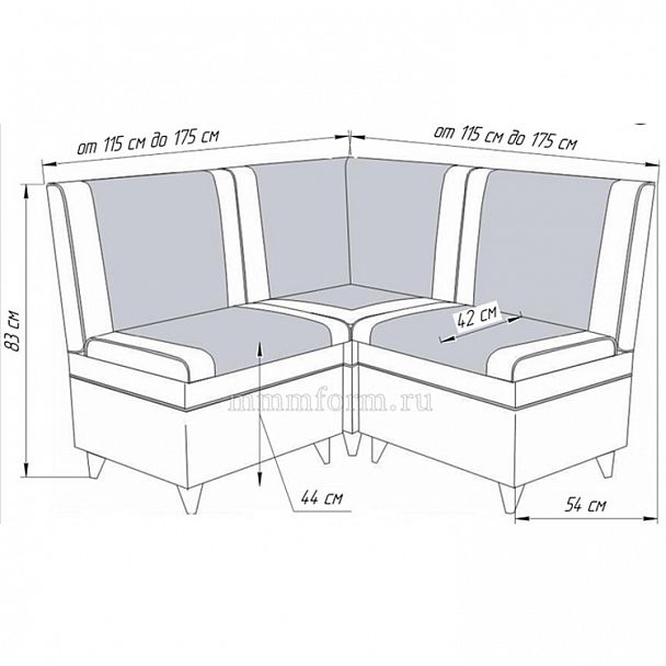 Угловой диван "Мадлен-2" - Вид 3