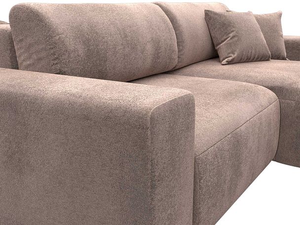 Диван угловой Лига-036 НПБ Классик правый угол Велюр бежевый - Вид 4