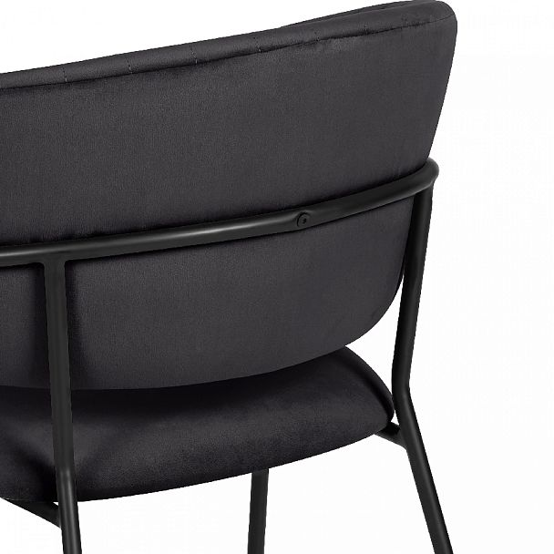 Стул кухонный Даксон черный велюр/черный - Вид 10