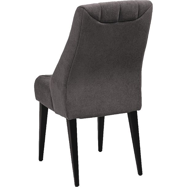 Комплект деревянных мягких стульев Лорелин Черный/Темно-серый велюр, 2 шт. - Вид 5