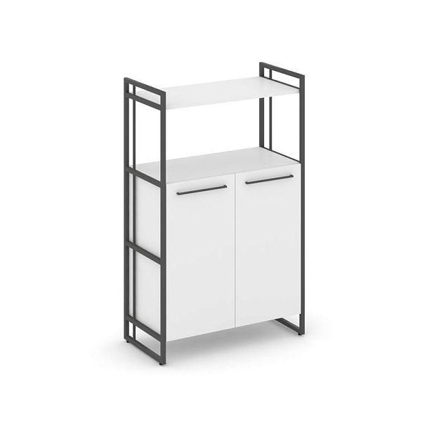 Rift Шкаф 3 ниши широкий RF.SS-32 Белый Бриллиант/Металл Антрацит 798*396*1286 - Вид 1