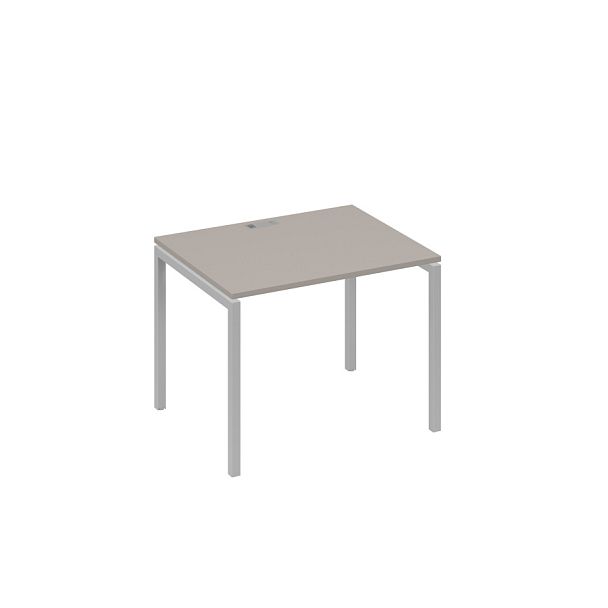 Стол письменный на металлокаркасе DUE A4 А4 Б2 022 БП мокко премиум / металлокаркас серый - Вид 1