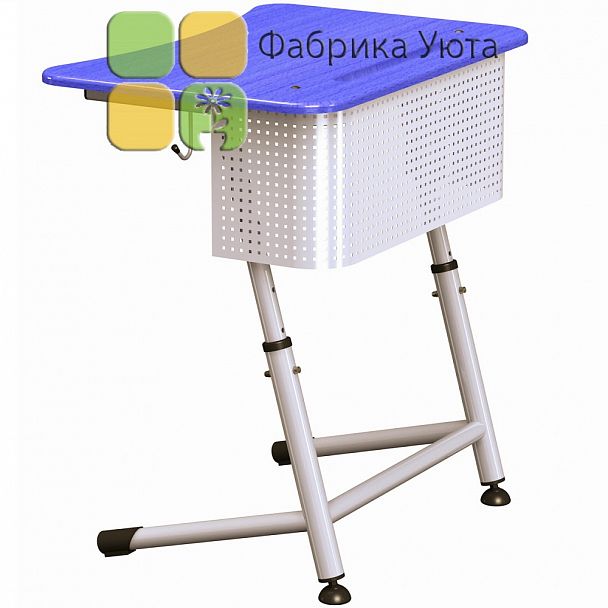 Парта "Премьера 1Р" с перф. экр., рег., цвет (3-7 гр) - Вид 2
