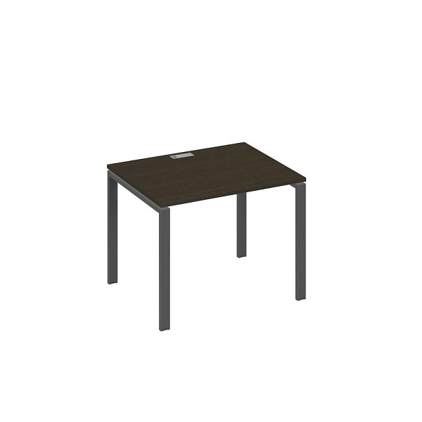 Стол письменный на металлокаркасе UNO A4 А4 Б1 022 БП венге / металлокаркас антрацит - Вид 1