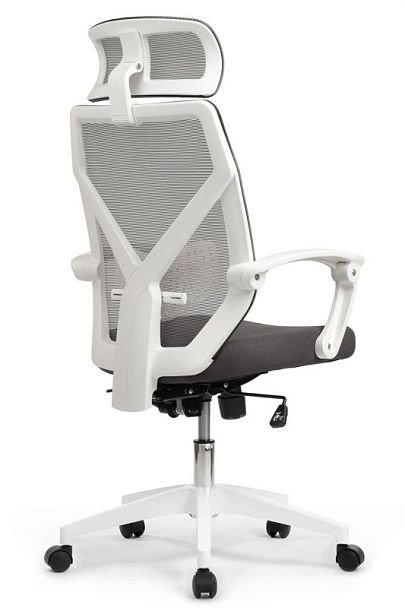 Кресло Oliver RCH W-203AC Белый пластик/Серый - Вид 3