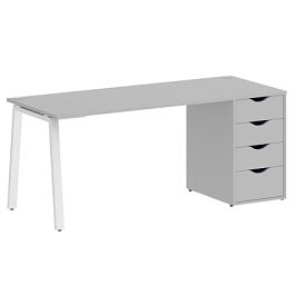 Home Office Стол письменный VR.SP-3-178.4.A Серый/Белый металл 1780*720*750 - Фото предпросмотра