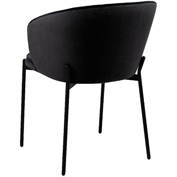 Стул кухонный Миэль черный велюр/черный - Вид 5
