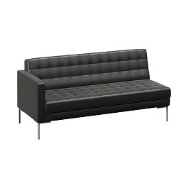 Forest Секция с подлокотником трехместная FR-SP-03 (R) Oregon 16/Металл Серый 1850*800*840 - Фото предпросмотра