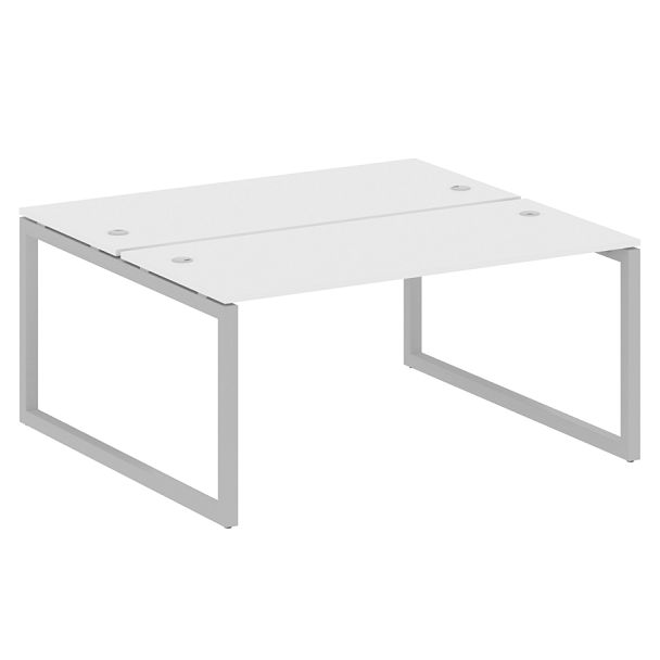 Metal System Quattro Р. ст. на О-образном м/к 50БО.РАС-СП-2.4 Белый/Серый металл 1600*1475*750 - Вид 1