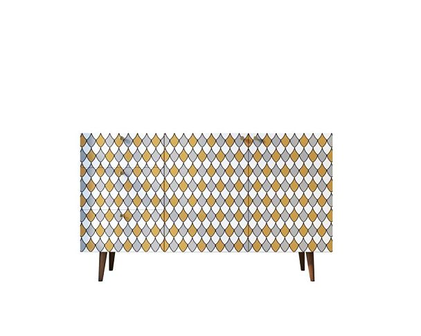 Комод Berber с двумя дверками и ящиками принт 22 арт BB17/Print_22 - Вид 1