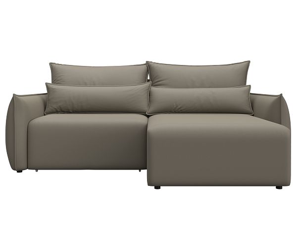 Диван угловой Лига-051 НПБ угол универсальный Экокожа бежевый - Вид 2