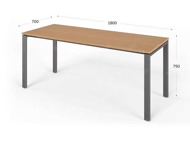 ЛАЙТ / LIGHT RLG014-18x7 Прямоугольный стол 180x70x75 Бук - Вид 2