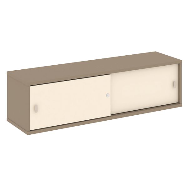 Estetica Надставка на две тумбы низкая ES.NN-2.1 Латте/Сатин 1500*410*410 - Вид 1