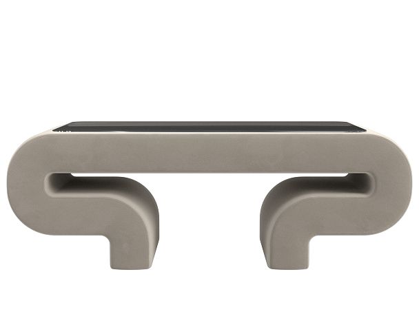 Стол Волна (полностью микровельвет бежевый) - Вид 2