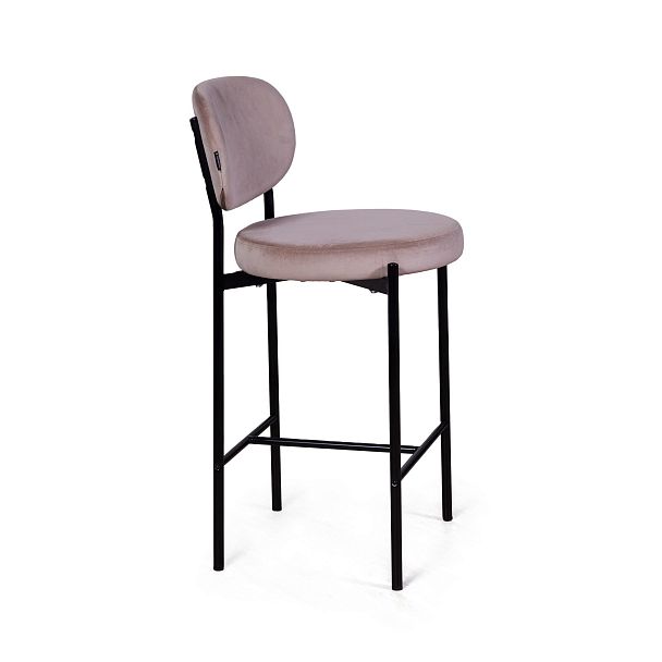 Стул полубарный Mason, бархат светло-серый 26 - Вид 8