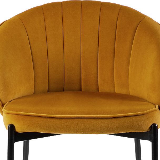 Комплект полубарных стульев Миэль горчичный/черный, 3 шт. - Вид 7