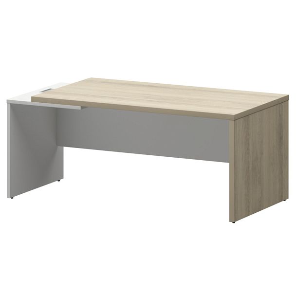 Стол руководителя левый KZ-18L Кронберг/Белый 1800x900x750 Кортез - Вид 1